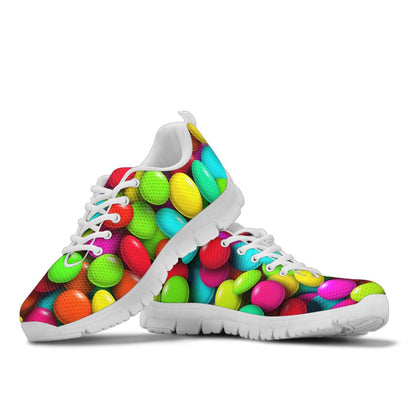Candy Pattern Print Design CA03 Sneakers White Bottom Shoes
