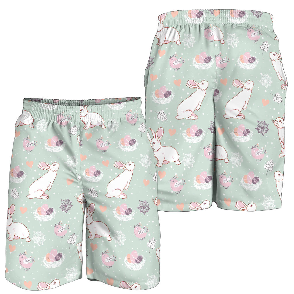 Rabbit Pattern Print Design RB011 Mens Shorts