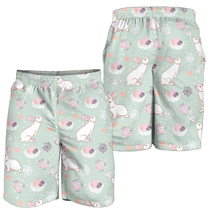 Rabbit Pattern Print Design RB011 Mens Shorts