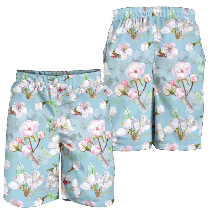 Apple blossom Pattern Print Design AB06 Mens Shorts