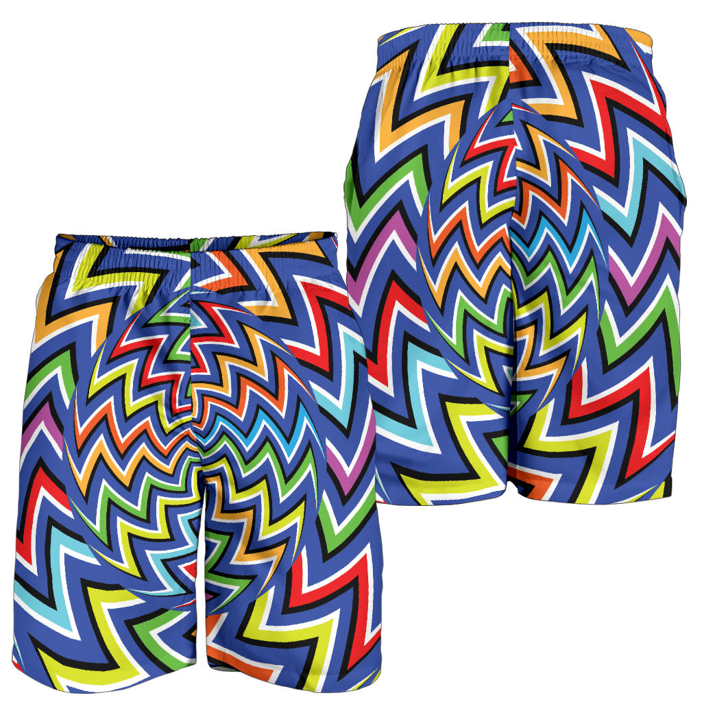 Optical illusion Pattern Print Design A02 Mens Shorts