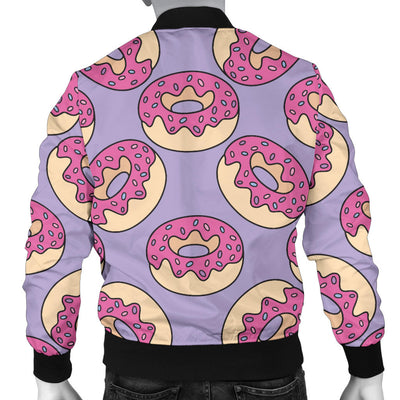Donut Pattern Print Design DN015 Men Bomber Jacket