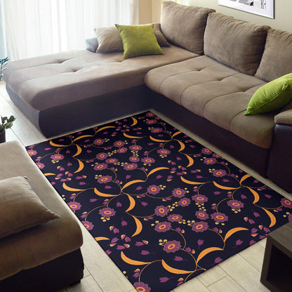 Anemone Pattern Print Design AM012 Area Rugs