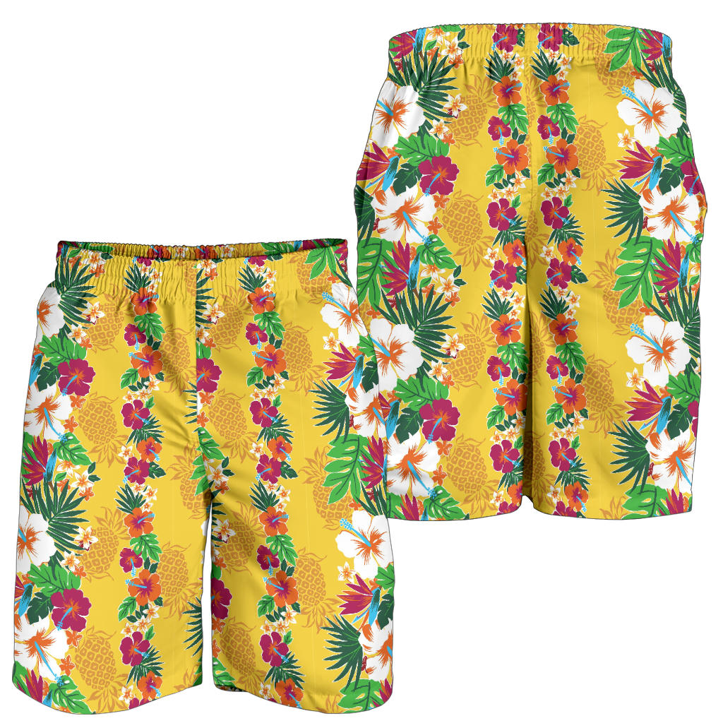 Hawaiian Themed Pattern Print Design H09 Mens Shorts