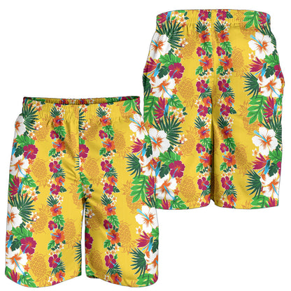 Hawaiian Themed Pattern Print Design H09 Mens Shorts