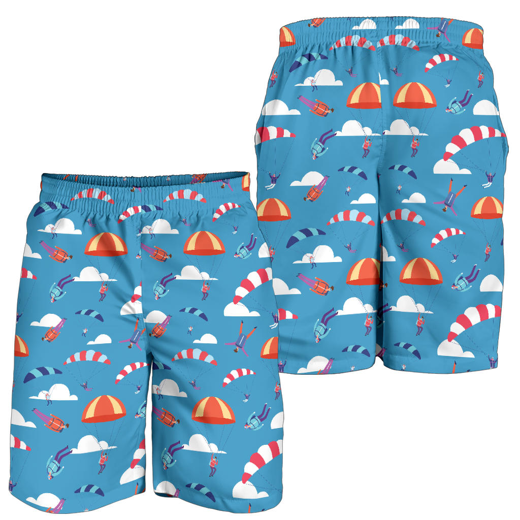 Skydiving Pattern Print Design 03 Mens Shorts