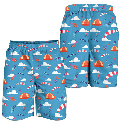 Skydiving Pattern Print Design 03 Mens Shorts