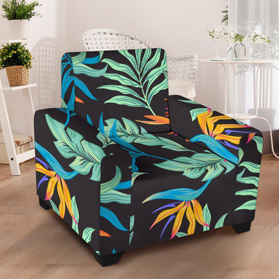 Tropical Palm Leaves Hawaiian Flower Armchair Slipcover