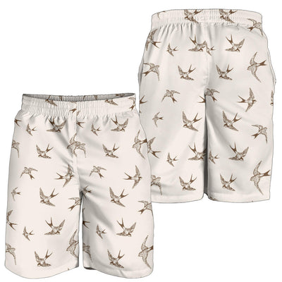 Swallow Bird Pattern Print Design 01 Mens Shorts