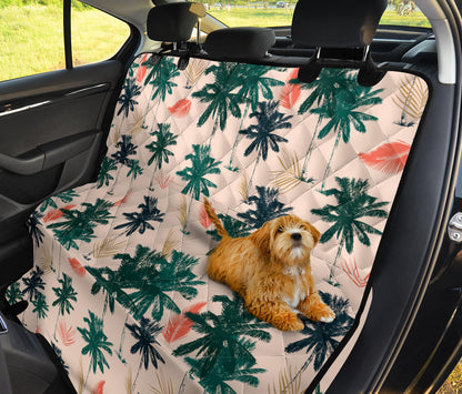 Palm Tree Pattern Print Design PT014 Rear Dog  Seat Cover