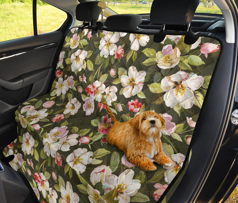 Apple Blossom Pattern Print Design AB01 Rear Dog  Seat Cover