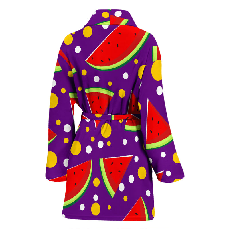 Watermelon Pattern Print Design WM010 Women Bathrobe