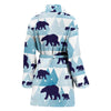 Bear Pattern Print Design BE01 Women Bathrobe