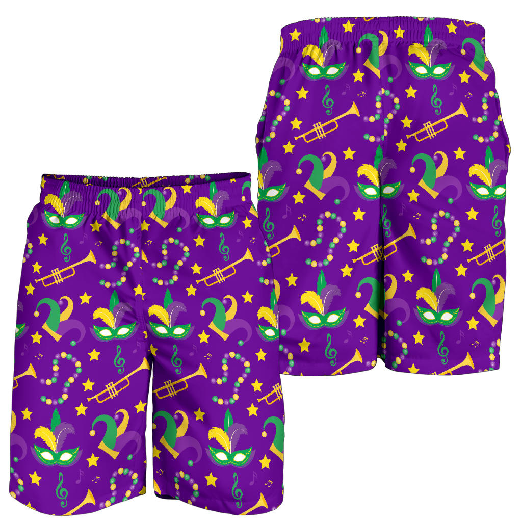 Mardi Gras Pattern Print Design 06 Mens Shorts