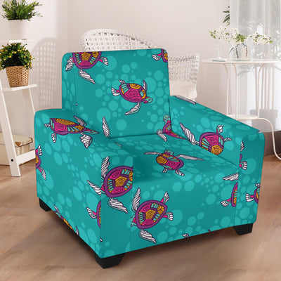 Sea Turtle Pattern Armchair Slipcover