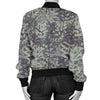 Camouflage Fern Pattern Print Design 05 Women's Bomber Jacket