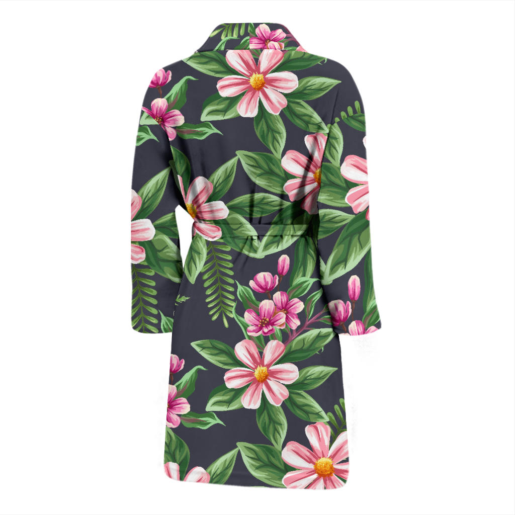 Summer Floral Pattern Print Design SF010 Men Bathrobe