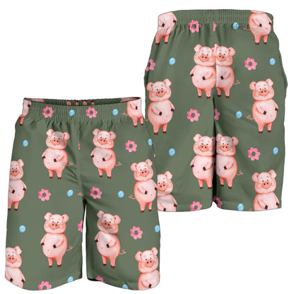 Pig Pattern Print Design 03 Mens Shorts