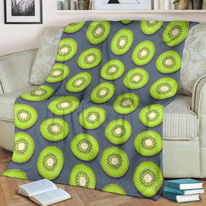 Kiwi Pattern Print Design KW06 Fleece Blanket