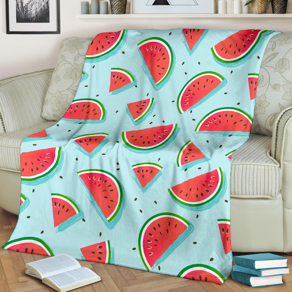 Watermelon Pattern Print Design WM03 Fleece Blanket