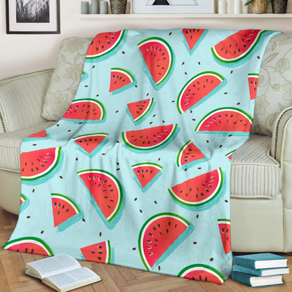 Watermelon Pattern Print Design WM03 Fleece Blanket