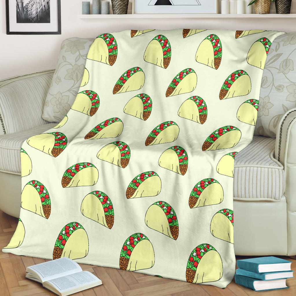 Taco Pattern Print Design TC05 Fleece Blanket