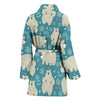 Bear Pattern Print Design BE04 Women Bathrobe