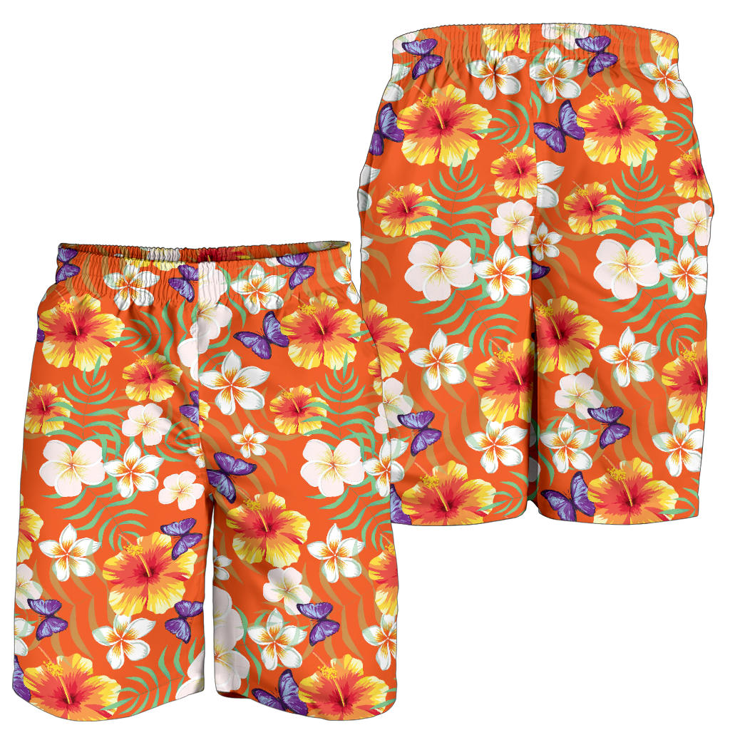 Tropical Flower Pattern Print Design TF027 Mens Shorts