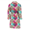 Lotus Boho Pattern Print Design LO02 Men Bathrobe