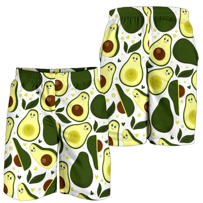 Avocado Pattern Print Design AC06 Mens Shorts