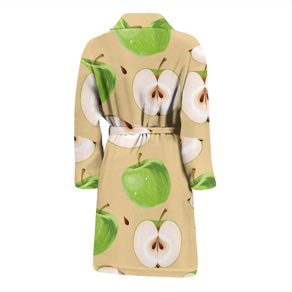 Apple Pattern Print Design AP07 Men Bathrobe