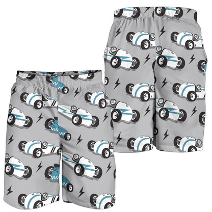 Racing Vintage Pattern Print Design A02 Mens Shorts