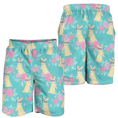 Rabbit Pattern Print Design RB05 Mens Shorts