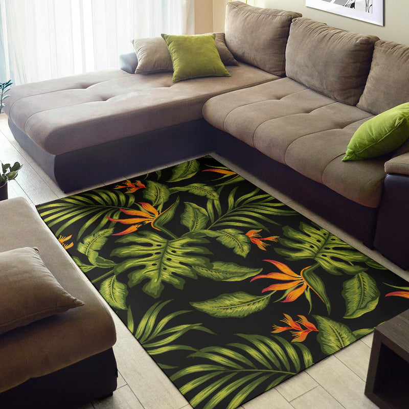 Bird Of Paradise Pattern Print Design BOP013 Area Rugs