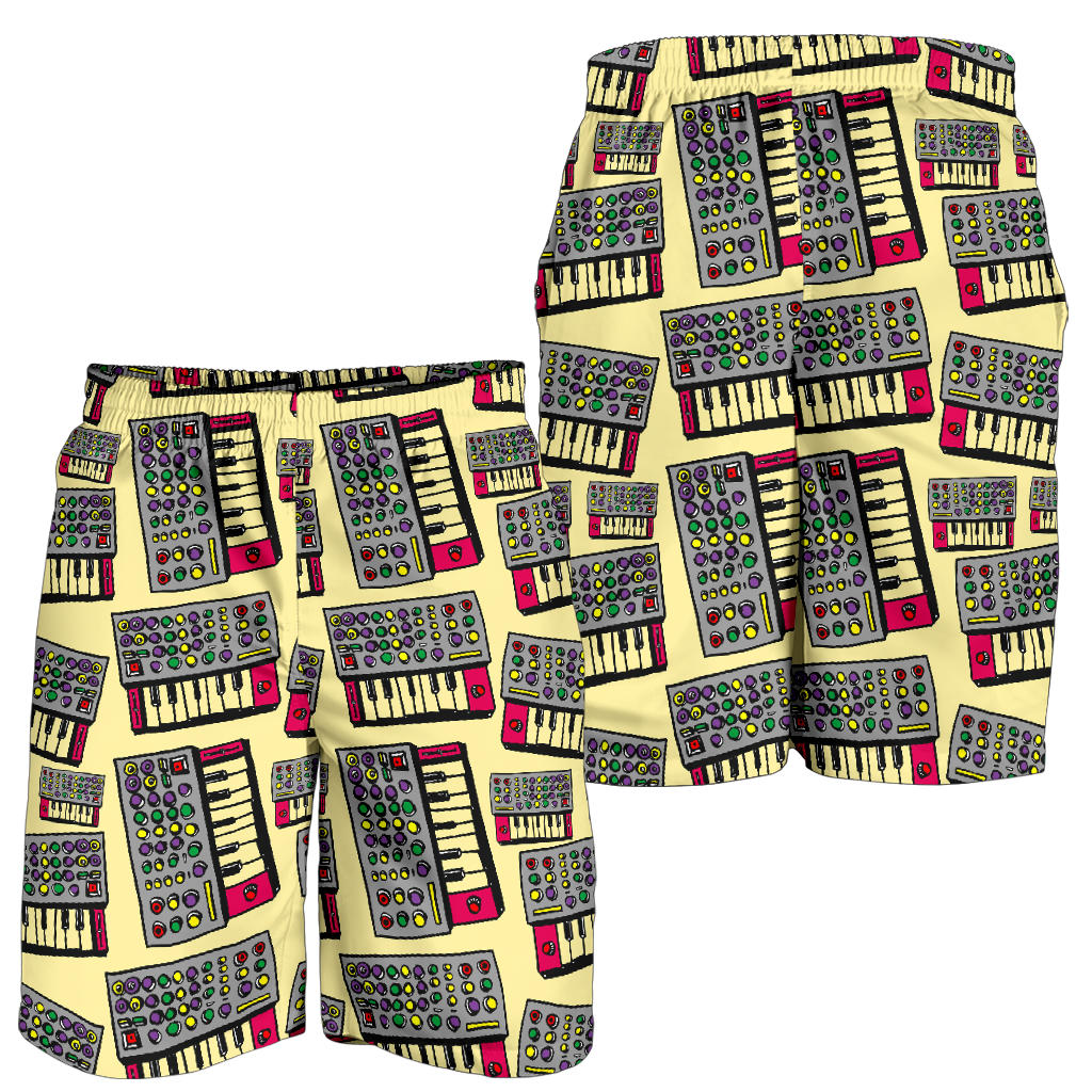 Synthesizer Pattern Print Design 01 Mens Shorts
