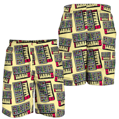 Synthesizer Pattern Print Design 01 Mens Shorts