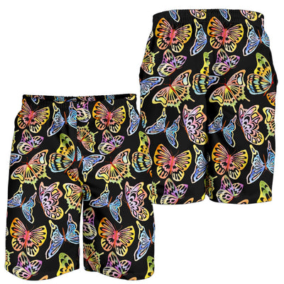 Butterfly Water Color Rainbow Mens Shorts