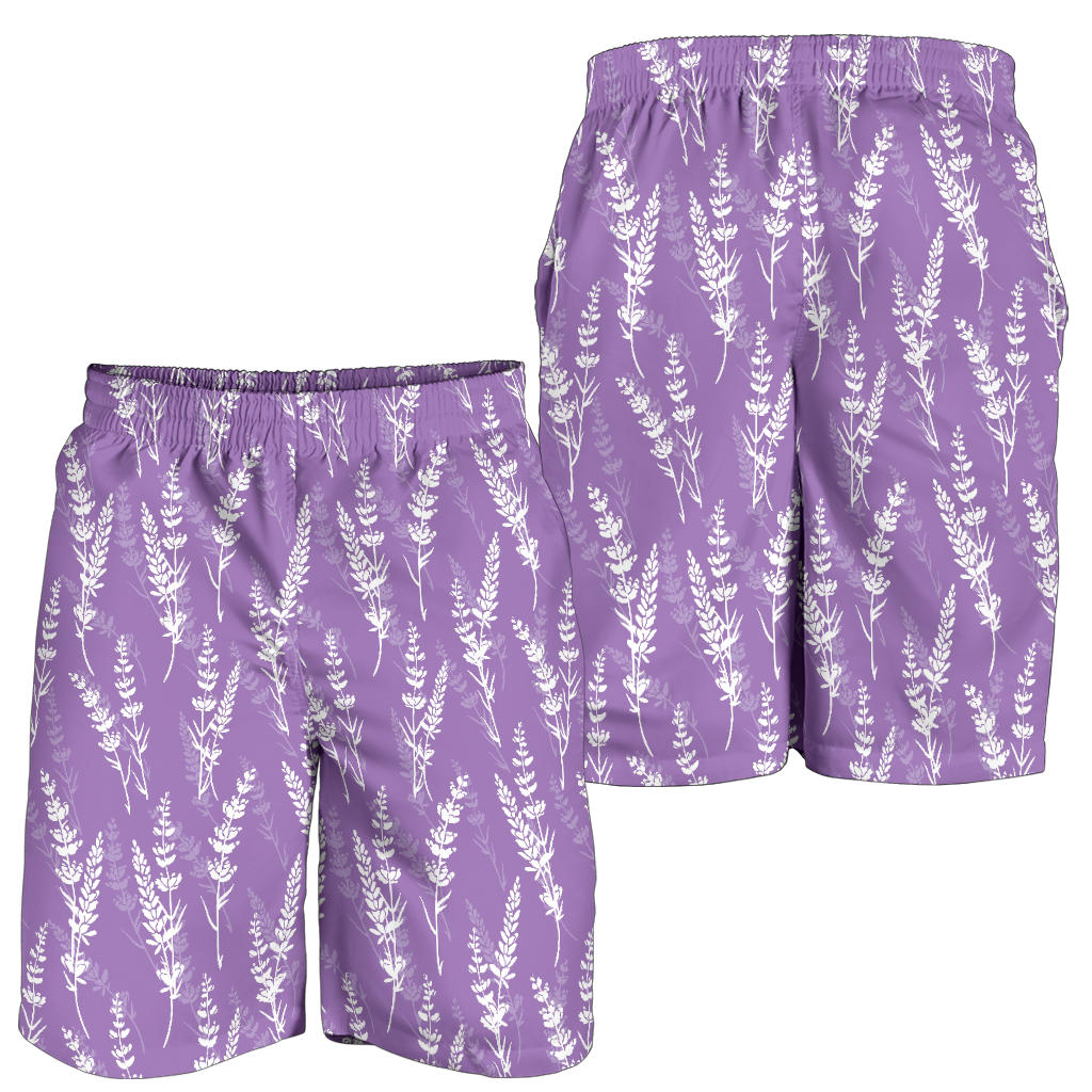 Lavender Pattern Print Design LV08 Mens Shorts