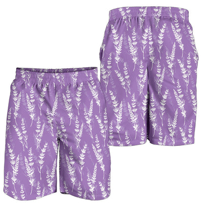 Lavender Pattern Print Design LV08 Mens Shorts