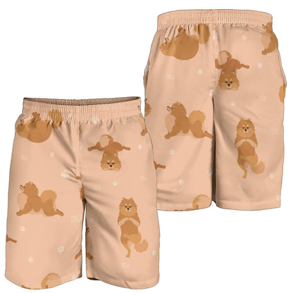 Pomeranians Pattern Print Design A06 Mens Shorts