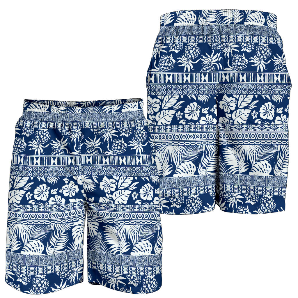 Hawaiian Themed Pattern Print Design H020 Mens Shorts