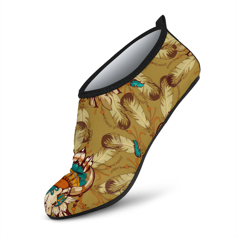 Native Indian Buffalo head Aqua Water Shoes