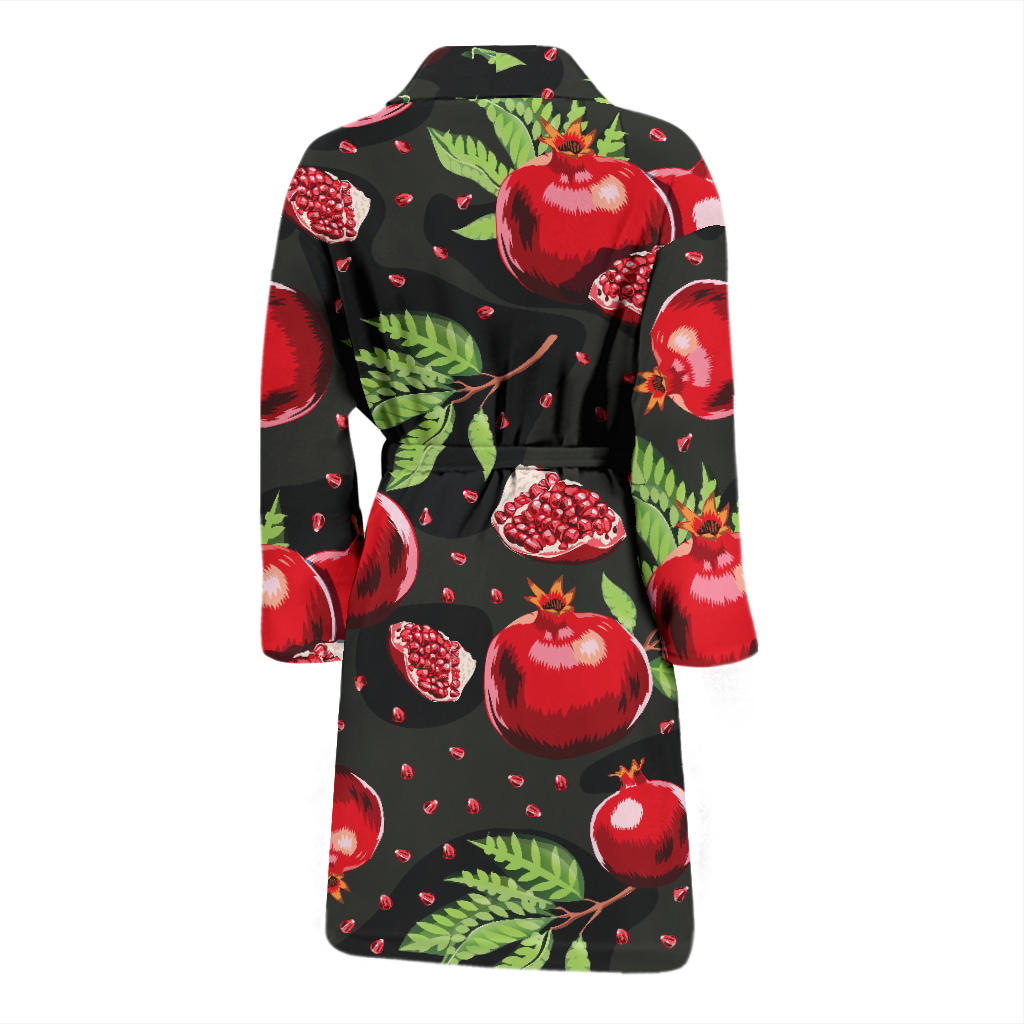 Pomegranate Pattern Print Design PG06 Men Bathrobe