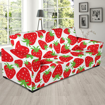 Strawberry Pattern Print Design SB01 Sofa Slipcover