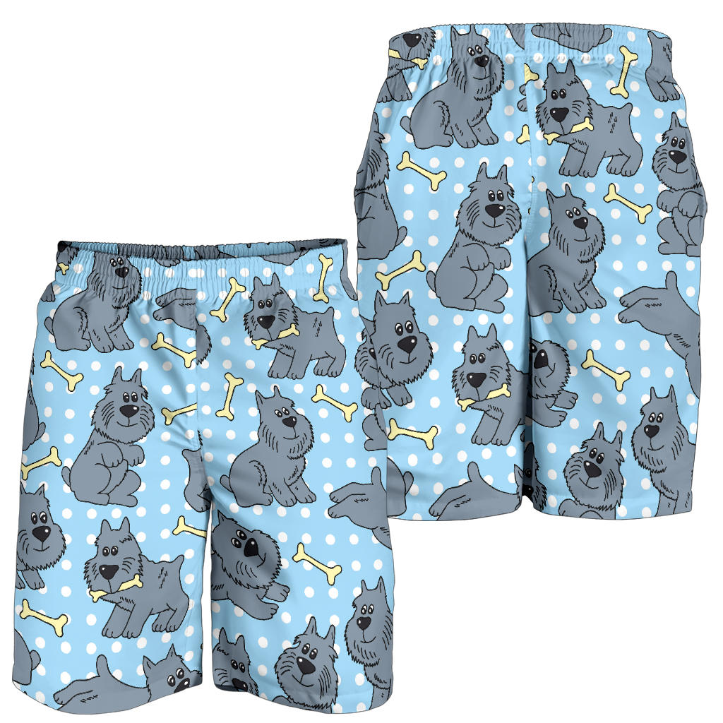 Schnauzers Pattern Print Design A02 Mens Shorts