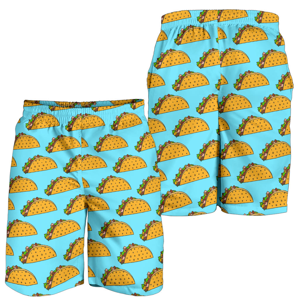 Taco Pattern Print Design TC03 Mens Shorts