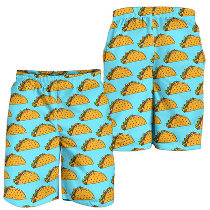 Taco Pattern Print Design TC03 Mens Shorts