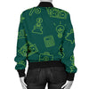 Accounting Financial Pattern Print Design 02 Women's Bomber Jacket