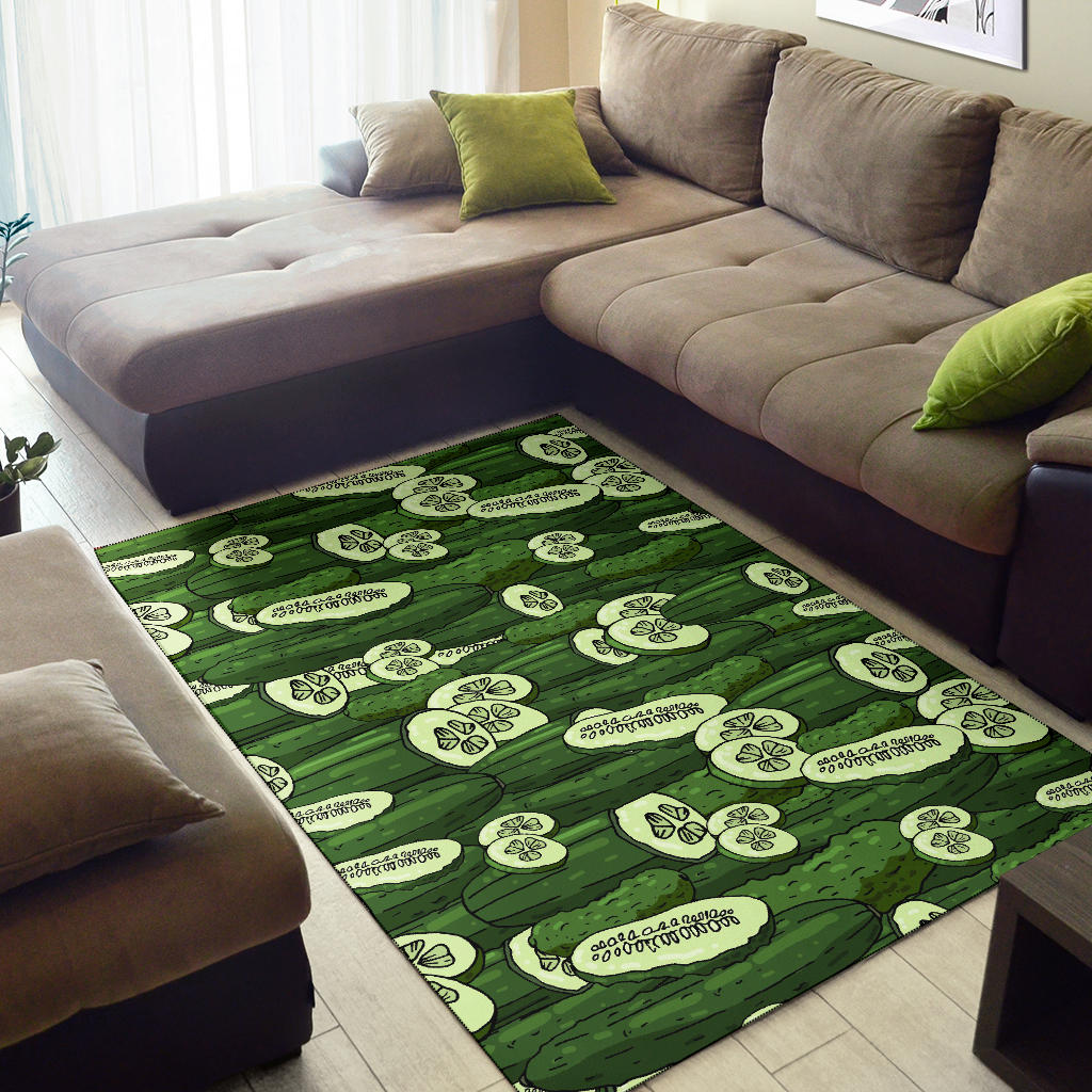 Cucumber Pattern Print Design CC01 Area Rugs