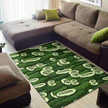 Cucumber Pattern Print Design CC01 Area Rugs